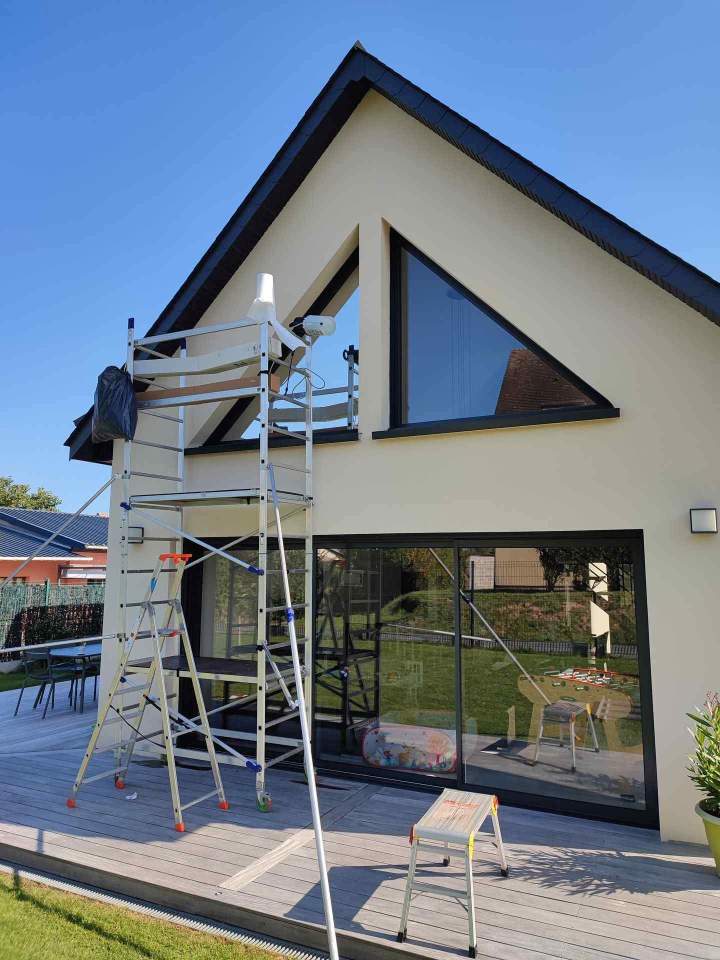 Pose film pour façade maison Le Havre